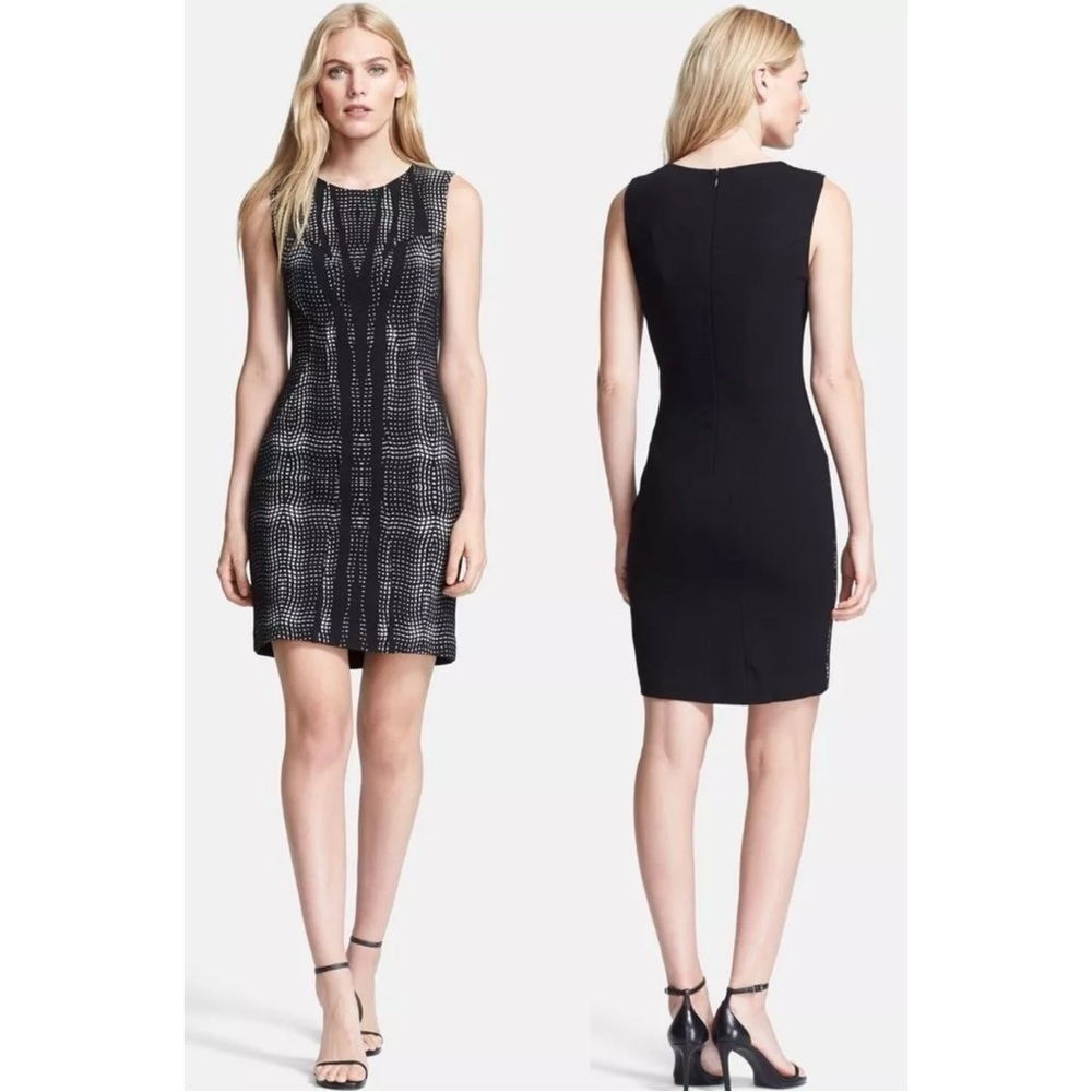 Diane Von Furstenberg Dress Mackenzie Bodycon Knit Sheath Size 4 Cocktail